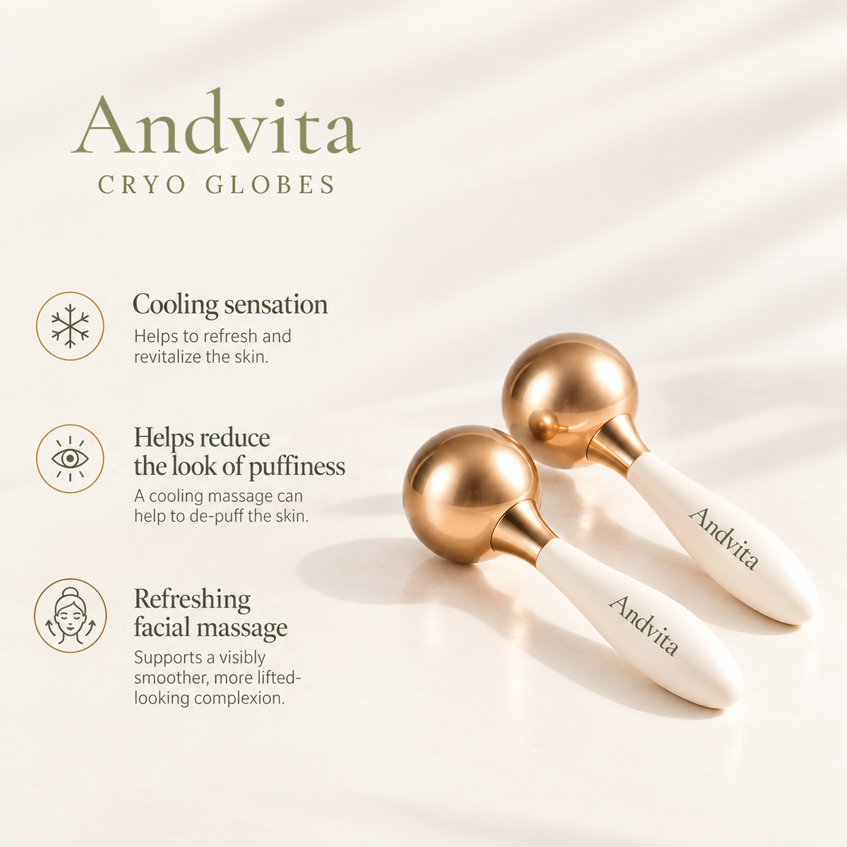 Cryo Globes Facial Massage Set Andvita
