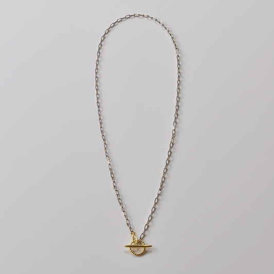 loquaxマタニティジュエリーセット ゴールド×シルバー（Babyring Gold × Necklace Silver）