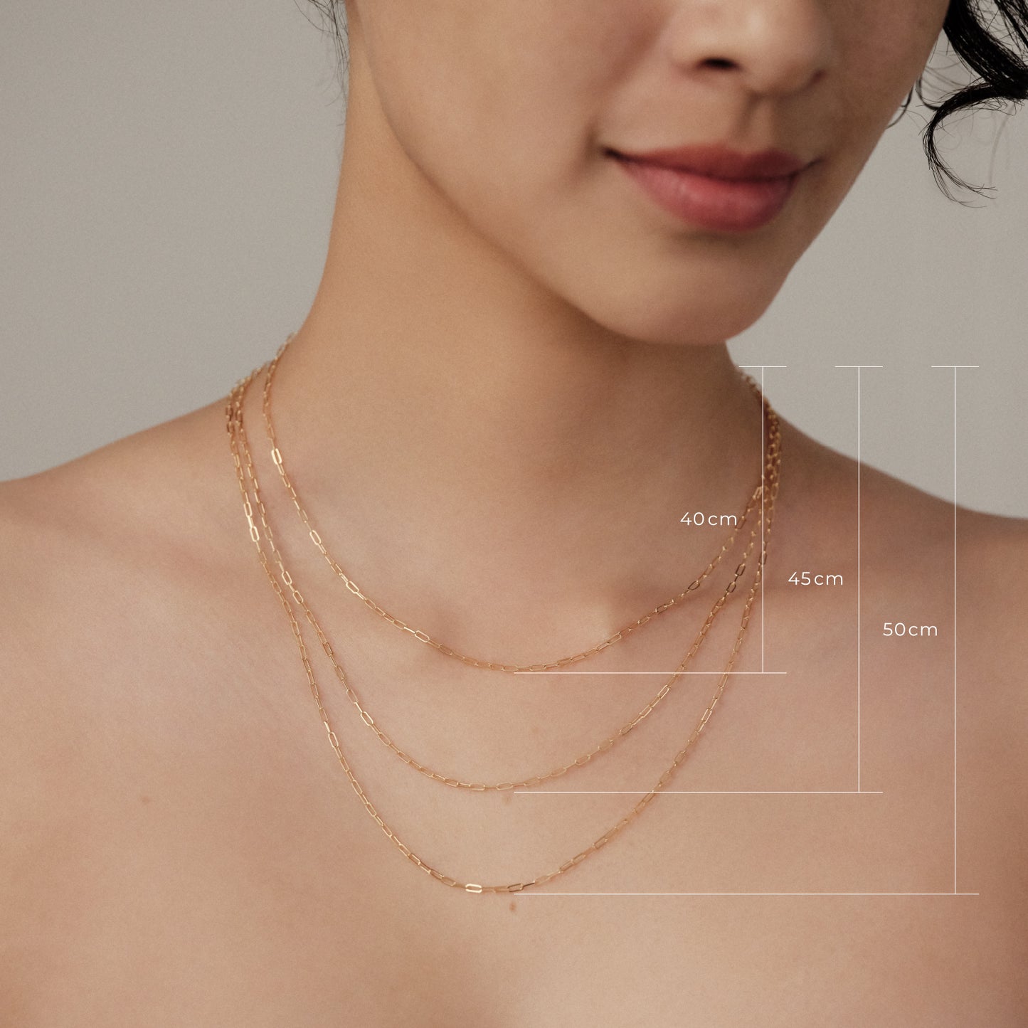 mitisマタニティジュエリーセット ゴールド（Babyring Gold × Necklace Gold）